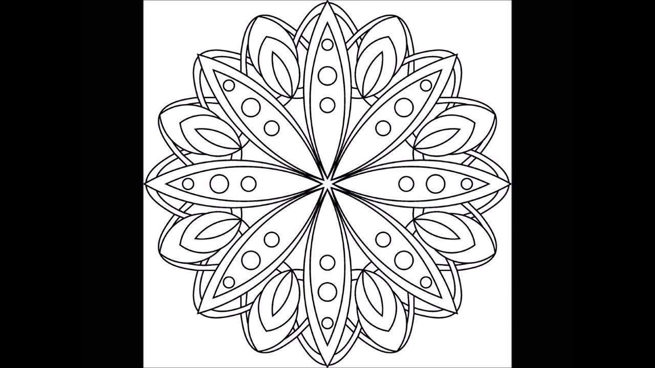 Easy Coloring Pages For Adults
 Simple Patterns Adult Coloring Book Preview