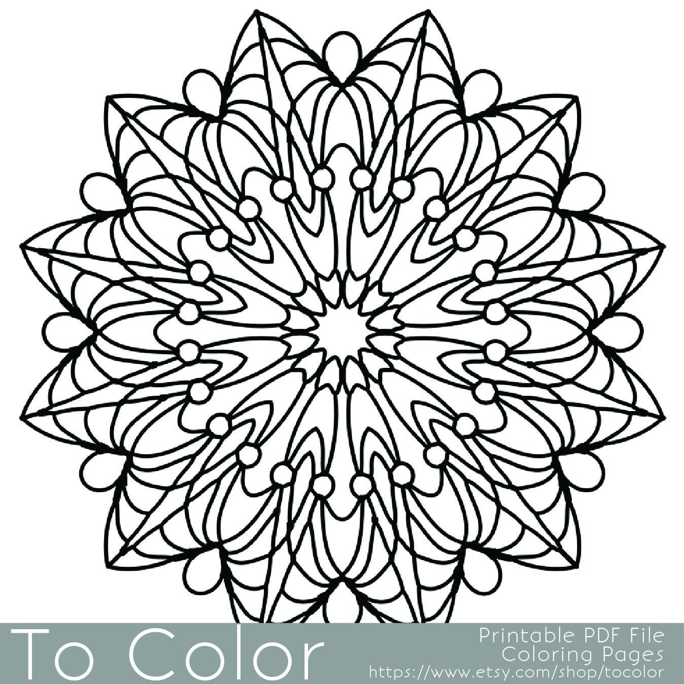 Easy Coloring Pages For Adults
 Simple Printable Coloring Pages for Adults Gel Pens Mandala