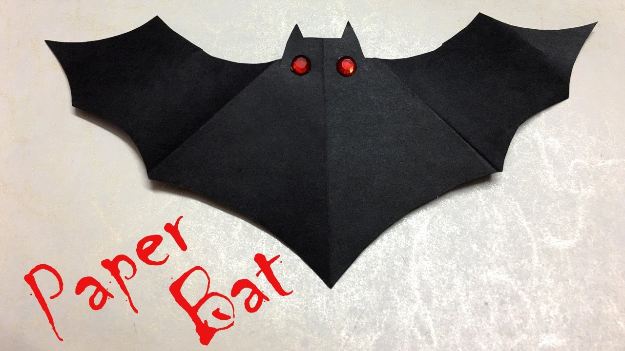 Easy Diy Halloween Decorations For Kids
 DIY Halloween Decorations Paper Bat