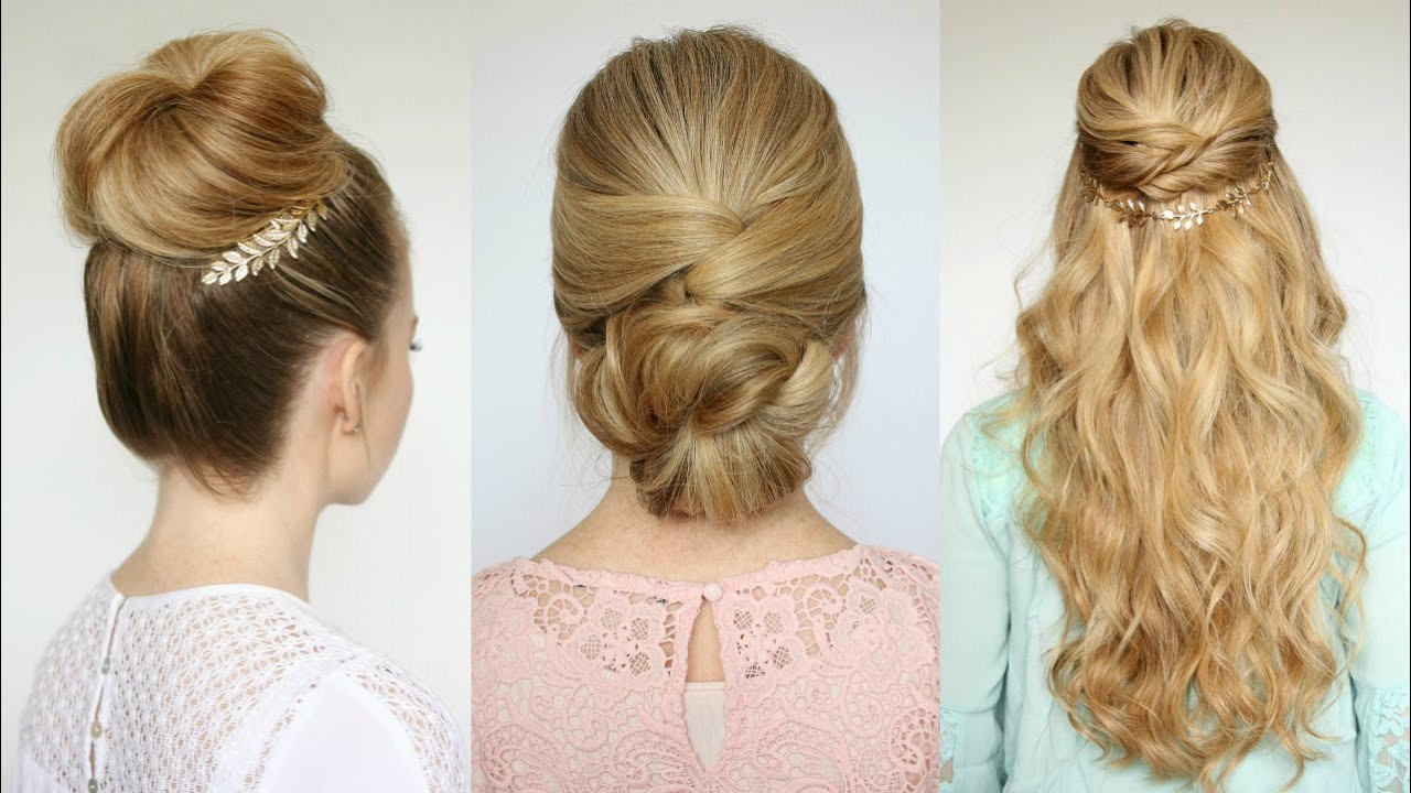 Easy Fancy Hairstyles
 3 Easy Prom Hairstyles