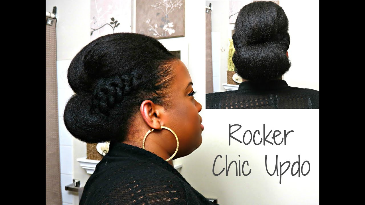 Easy Hairstyles For Black People'S Hair
 Rocker Chic Updo Natural Afro Textured Hair