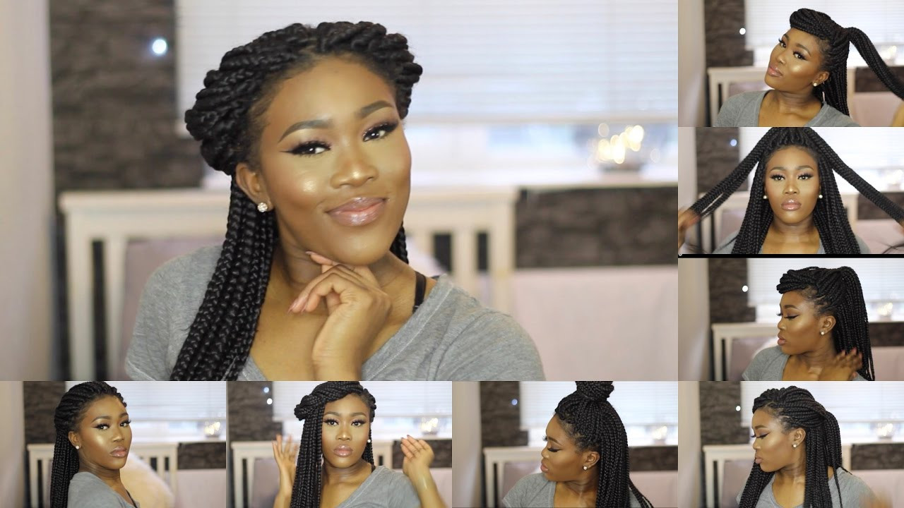 Easy Hairstyles For Box Braids
 Super Quick Easy Simple Box Braid Styles
