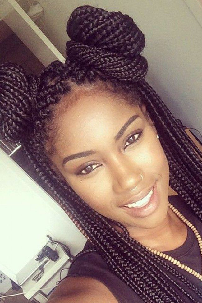Easy Hairstyles For Box Braids
 How To Style Box Braids 50 Stunning Ideas From Pinterest