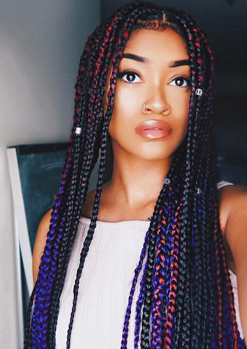 Easy Hairstyles For Box Braids
 35 Awesome Box Braids Hairstyles You Simply Must Try