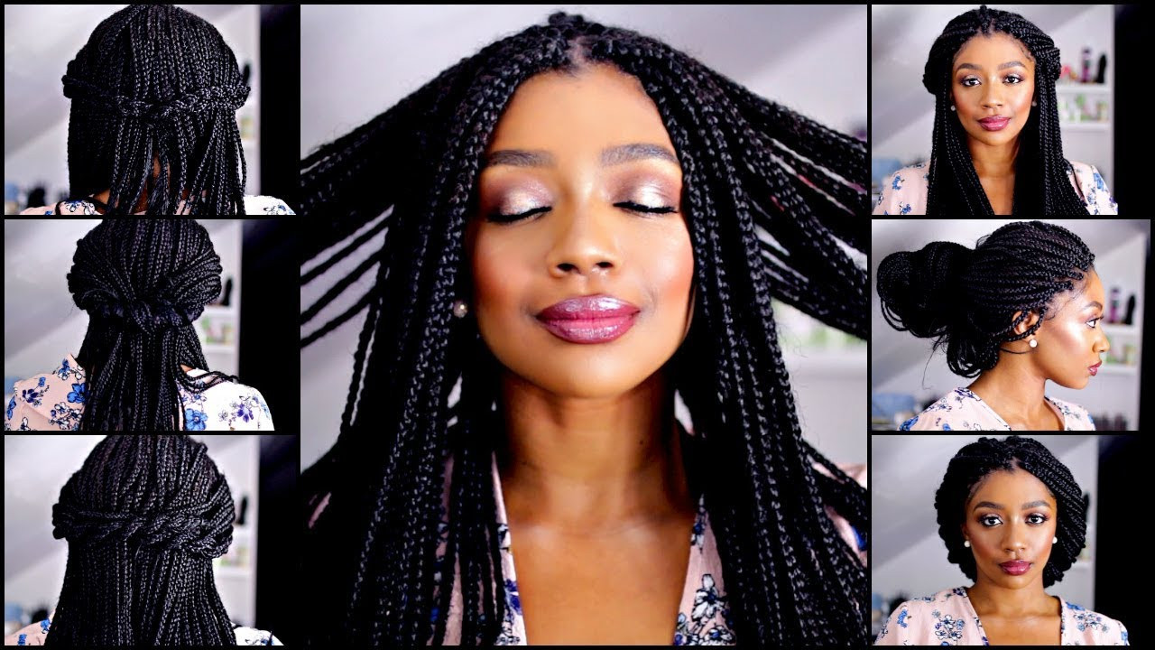 Easy Hairstyles For Box Braids
 10 QUICK AND EASY BOX BRAID HAIRSTYLES