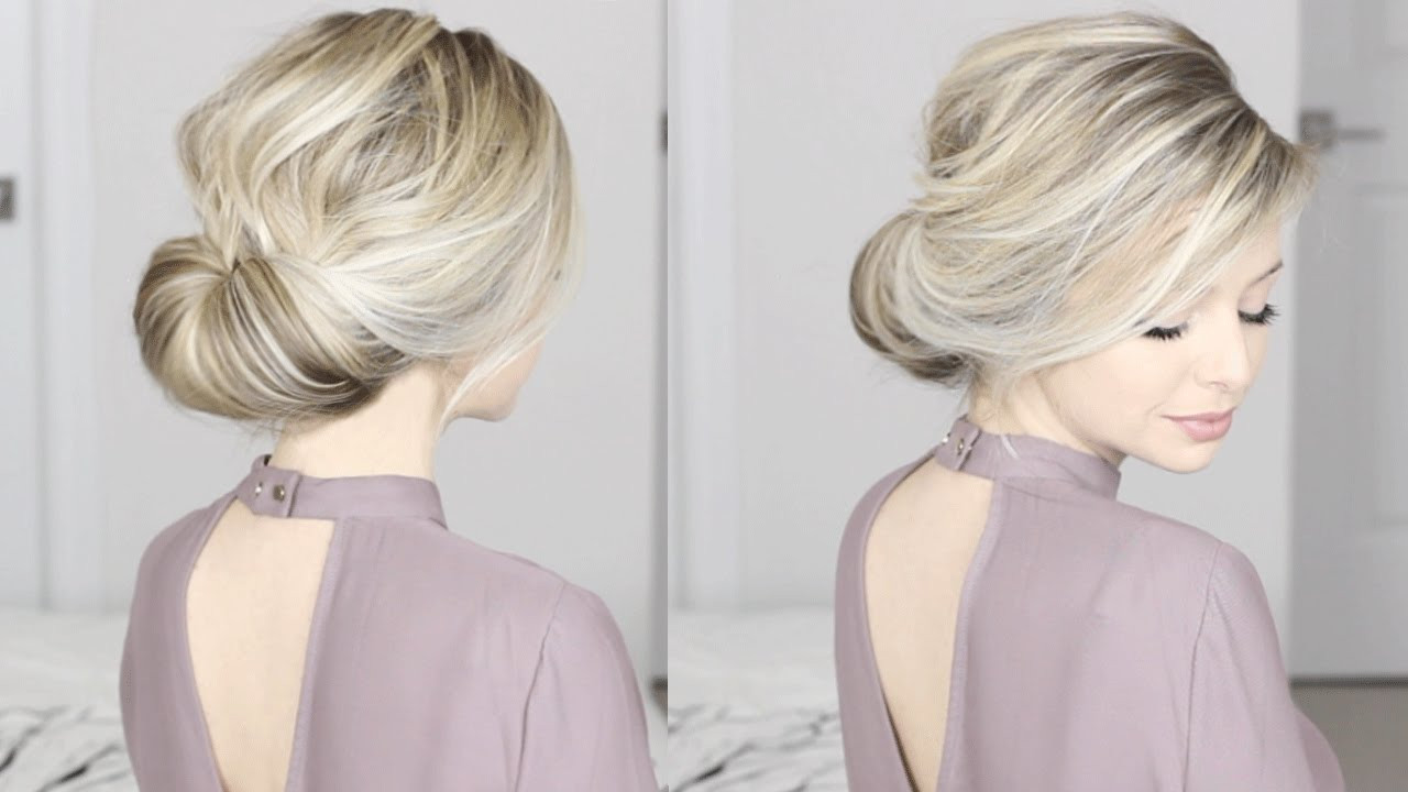 Easy Hairstyles For Medium Thin Hair
 EASIEST Updo ever Super simple & perfect for long medium