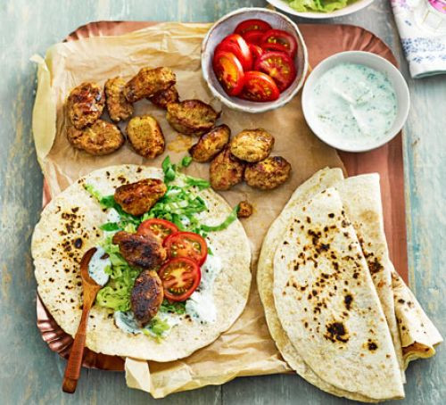 Easy Indian Dinner Recipes For Family
 Indian koftas with mint yogurt & flatbreads recipe