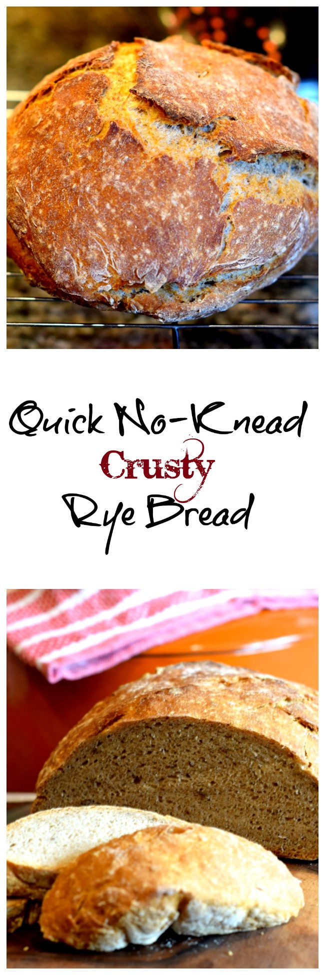 Easy No Knead Bread Recipe Quick
 A Quick No Knead Crusty Rye Bread LindySez Recipe