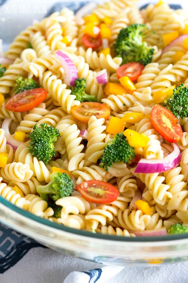 Easy Pasta Salad Recipes
 Easy Ve able Pasta Salad with Italian Dressing