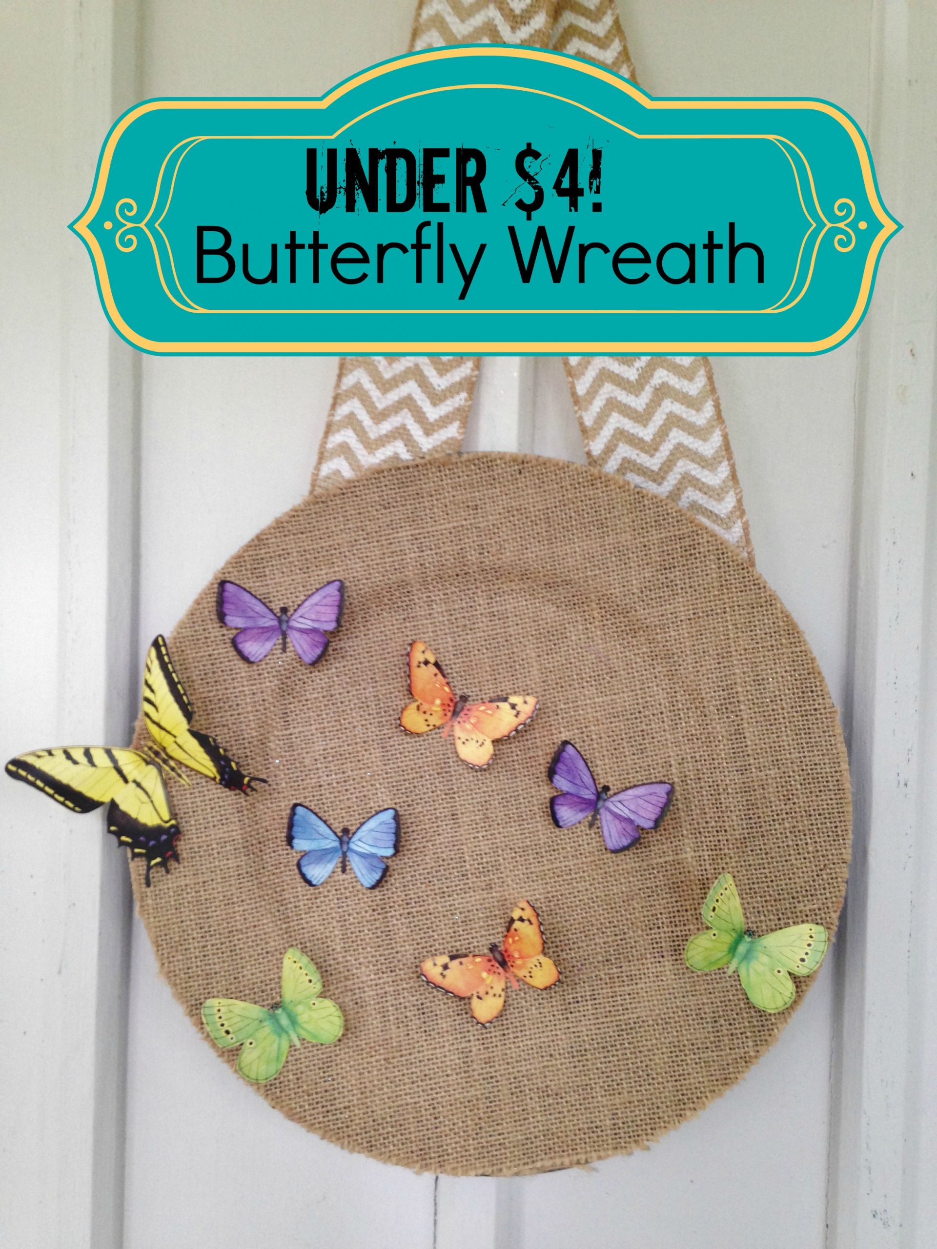 Easy Spring Crafts For Adults
 Spring Frugal Butterfly Door Wreath Home Decor