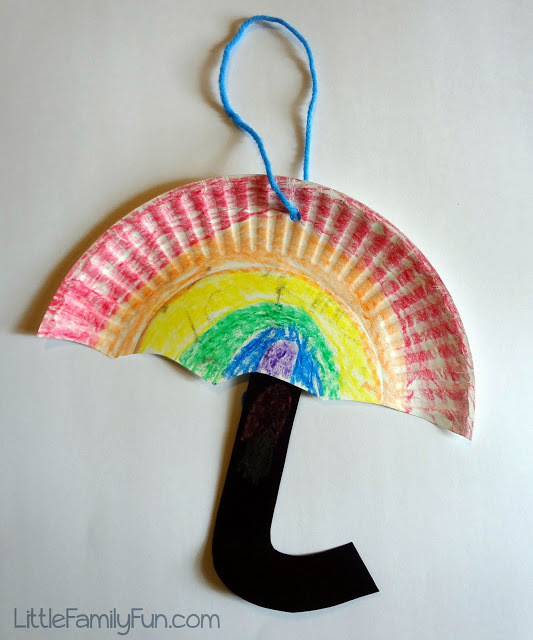 Easy Spring Crafts For Preschoolers
 Paper Plate Umbrellas