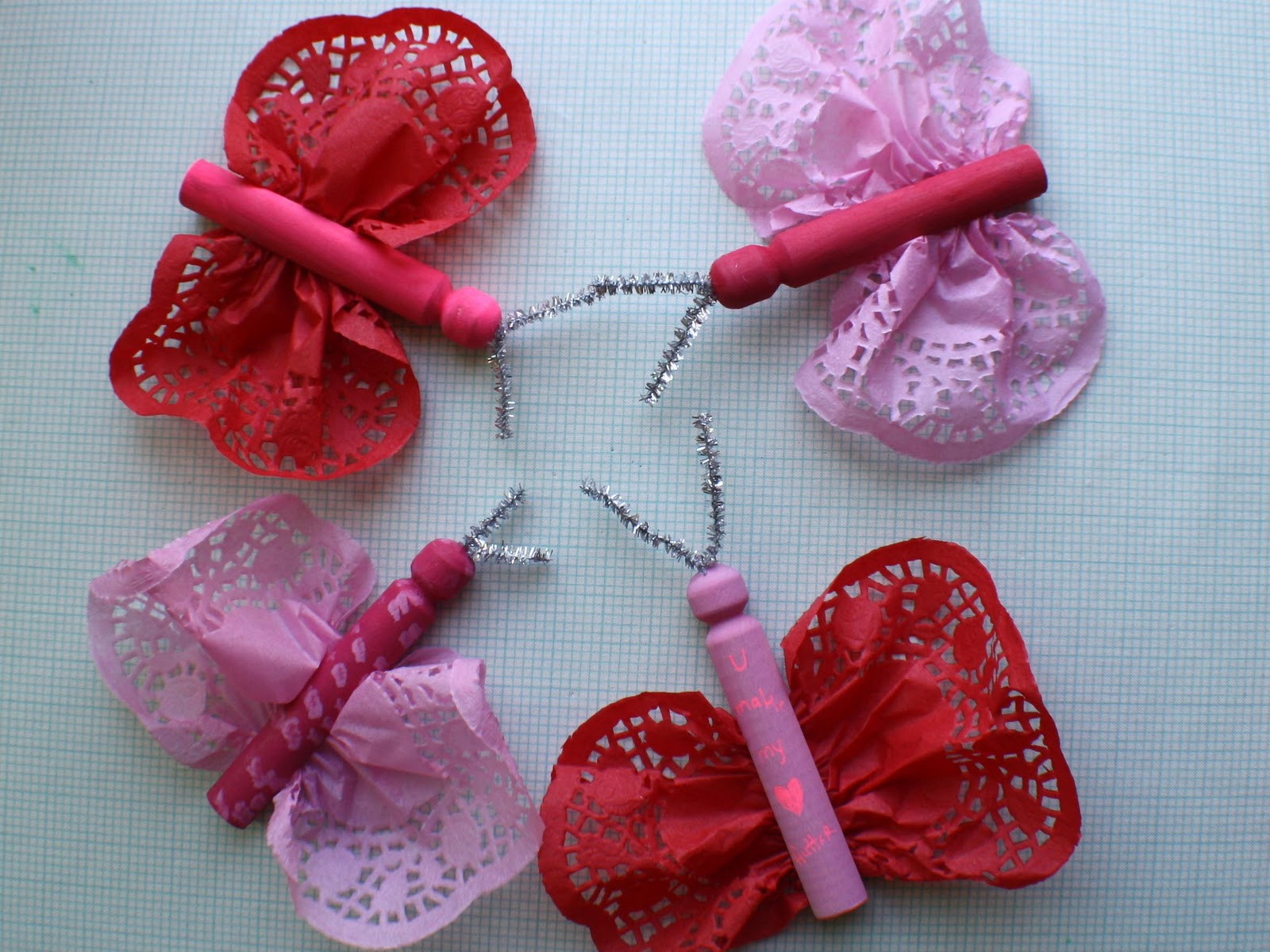 Easy Valentine Crafts For Preschoolers
 scrumdilly do Valentine s Day Doily Butterflies