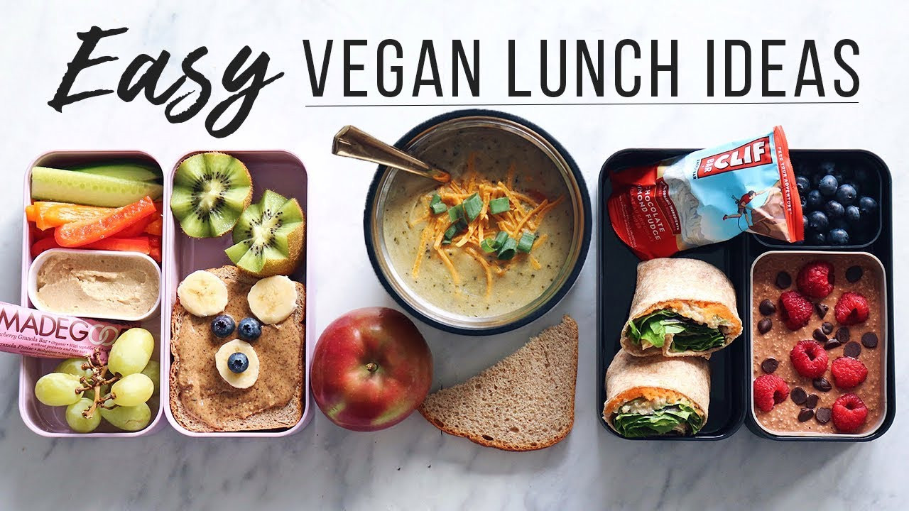 Easy Vegan Recipes For Kids
 Easy Vegan Lunch Ideas for School Work & Kids