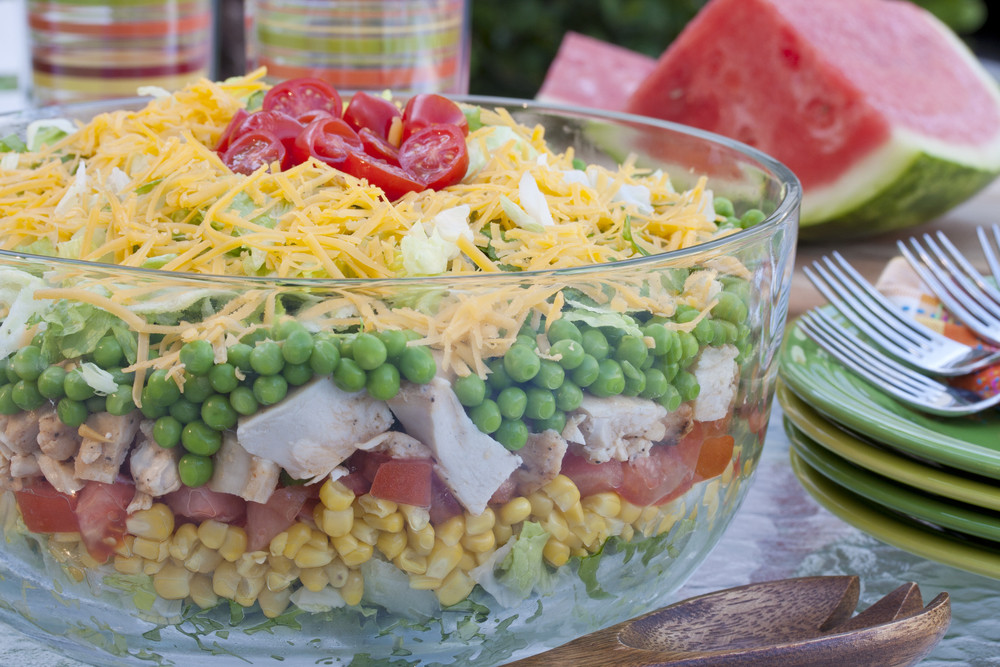 Easy Work Party Food Ideas
 Rainbow Stacked Salad