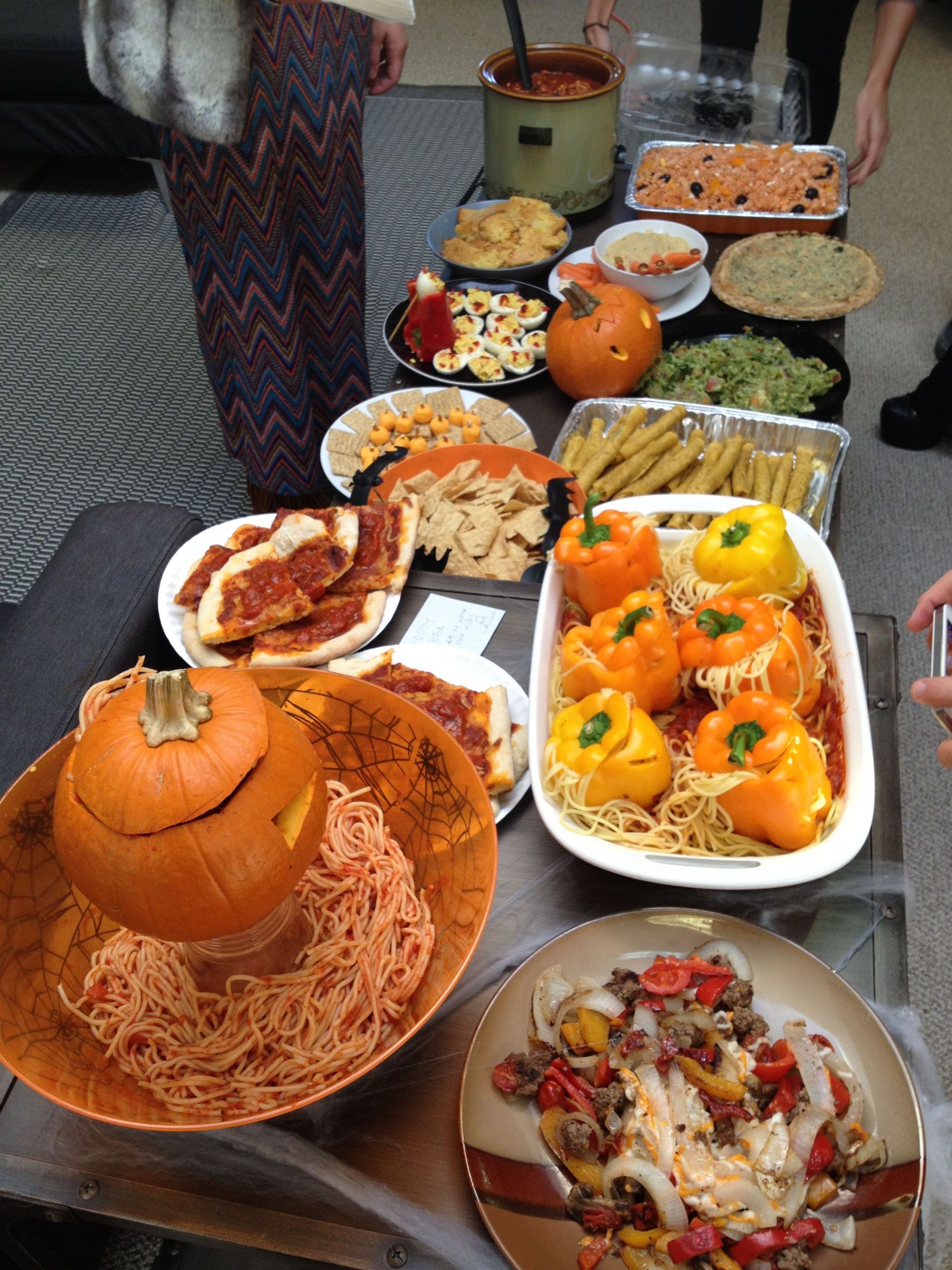 Easy Work Party Food Ideas
 Halloween themed office potluck