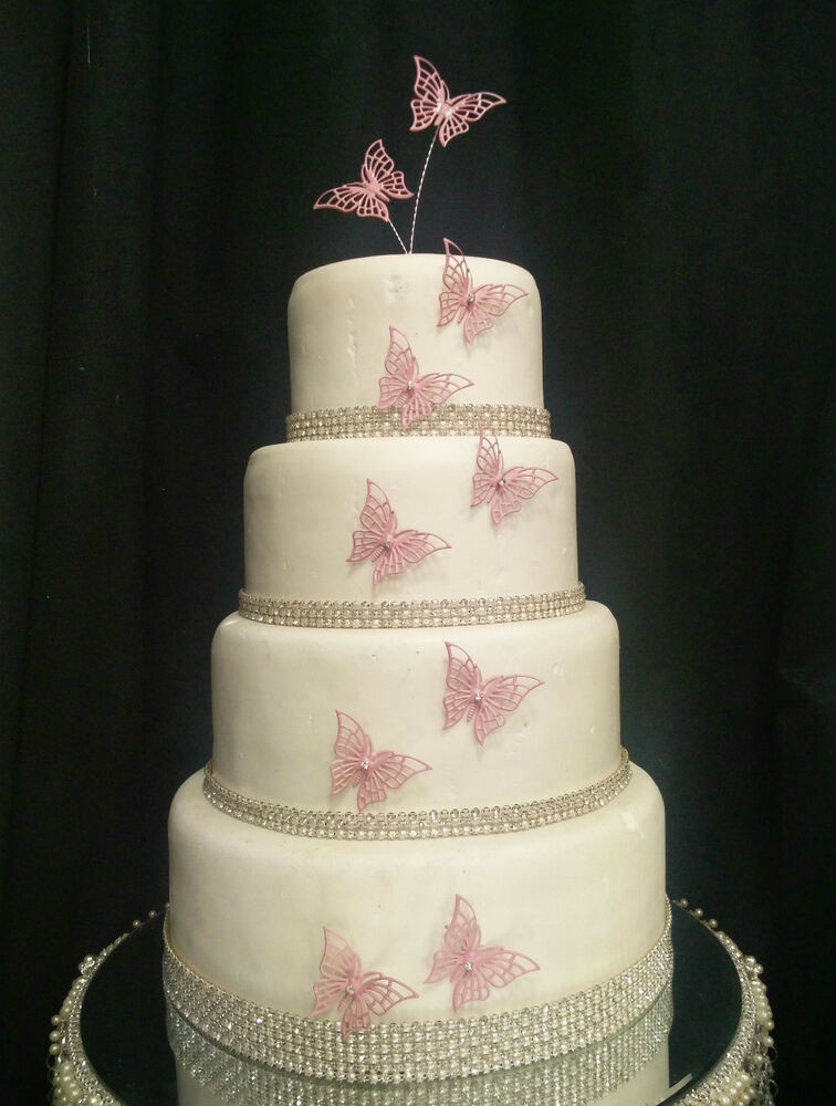 Ebay Wedding Cake Toppers
 Vintage filigree butterflies wedding cake topper
