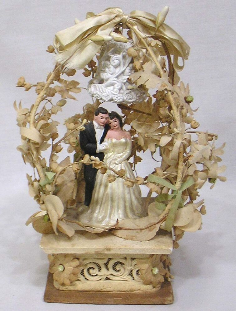 Ebay Wedding Cake Toppers
 Vintage Wedding Cake Topper 1930s Very Elaborate Foliage