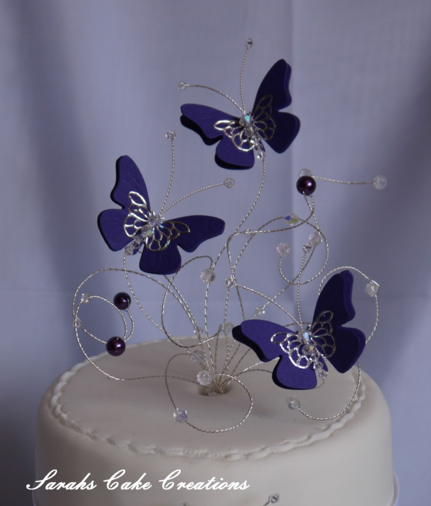 Ebay Wedding Cake Toppers
 Crystal Set Butterfly Cake Topper Wedding Birthday