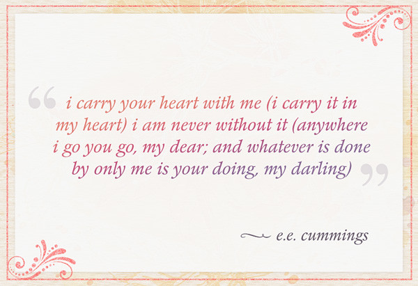 Ee Cummings Love Quotes
 E E Cummings Quotes Love