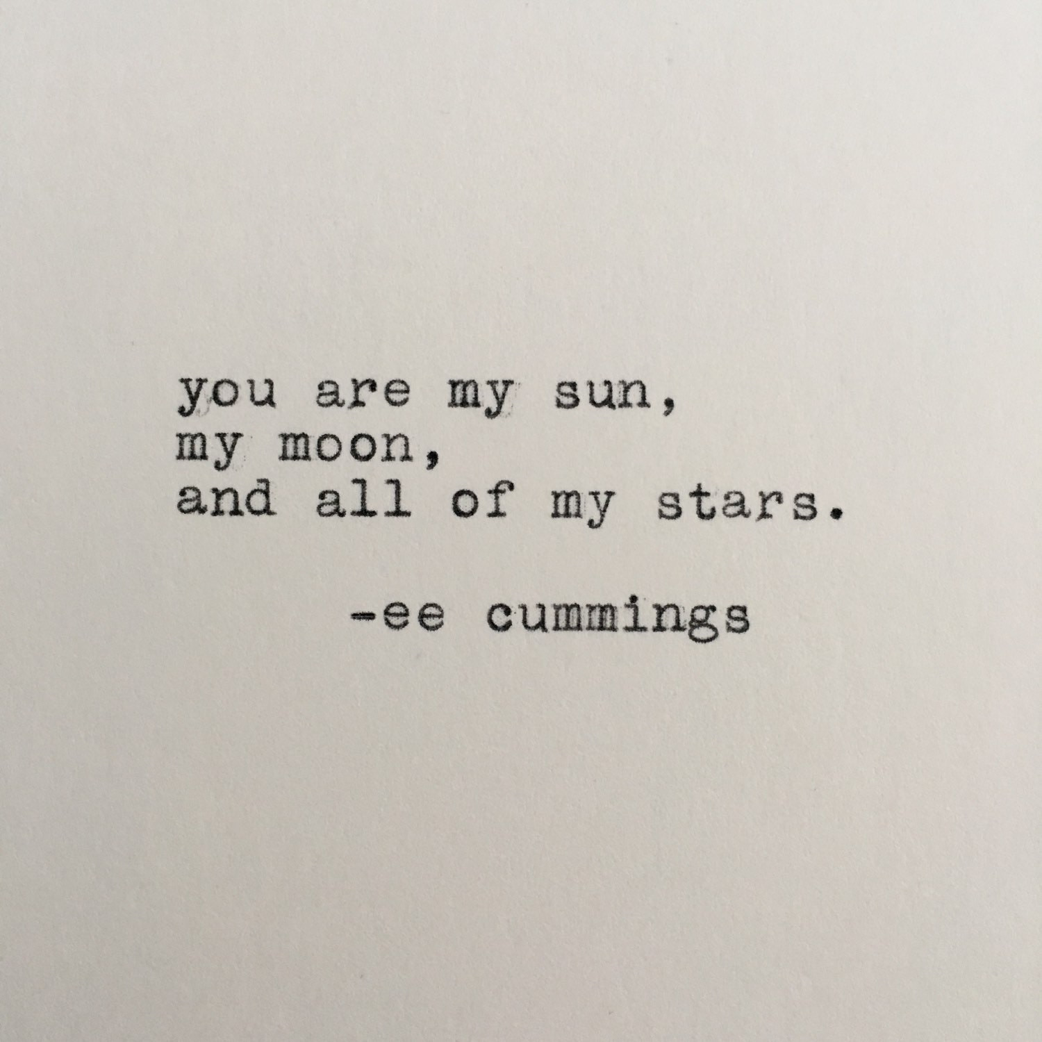 Ee Cummings Love Quotes
 ee cummings love quote typed on typewriter by