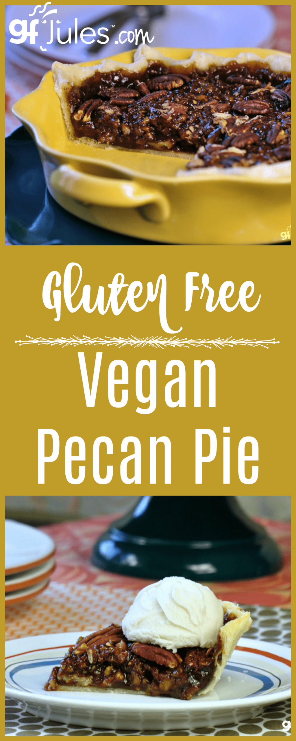 Egg Substitute For Pecan Pie
 Gluten Free Vegan Pecan Pie Recipe holiday recipes gfJules