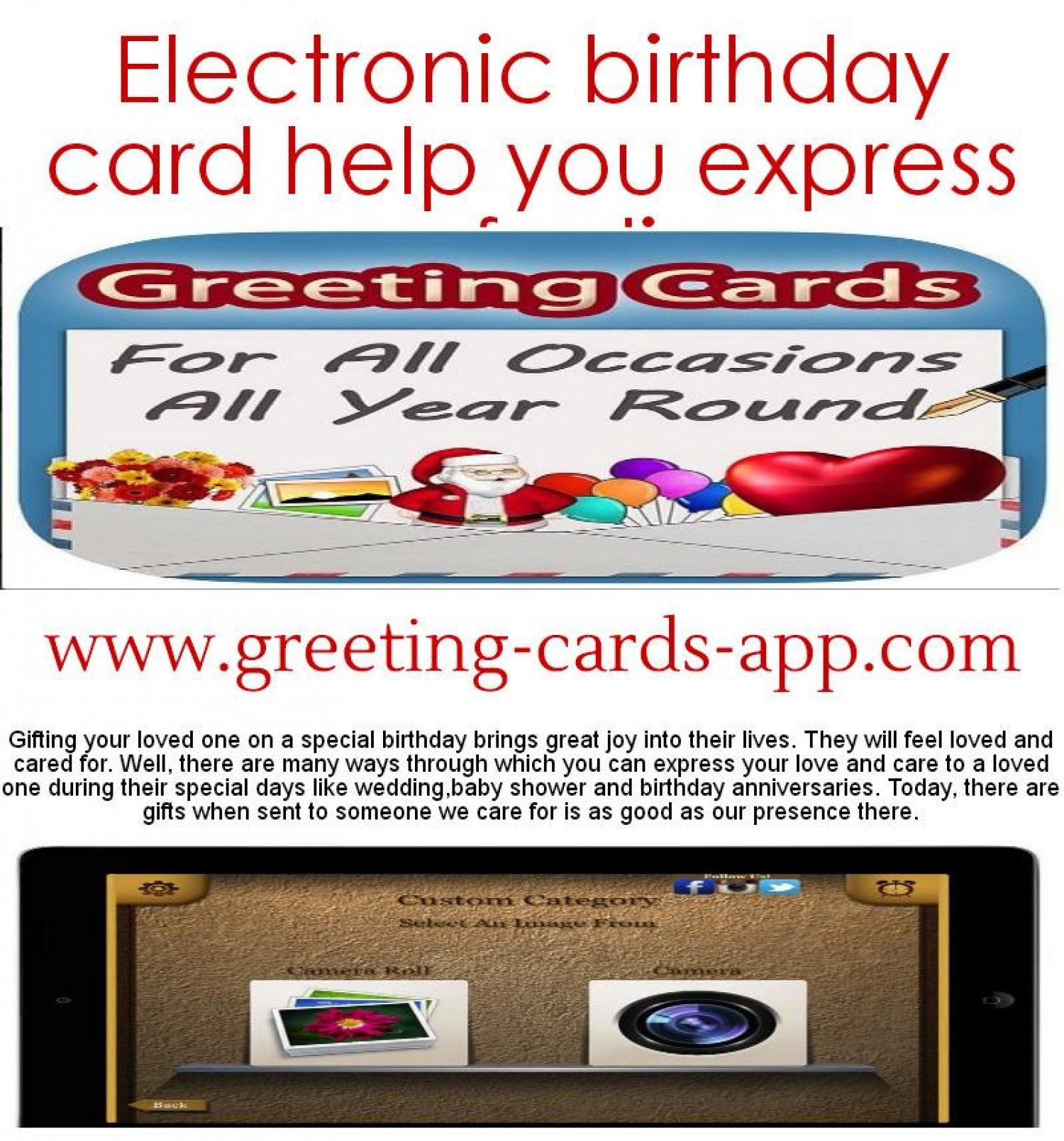 Electronic Birthday Card
 Electronic Birthday Card Help You Express Your Feelings