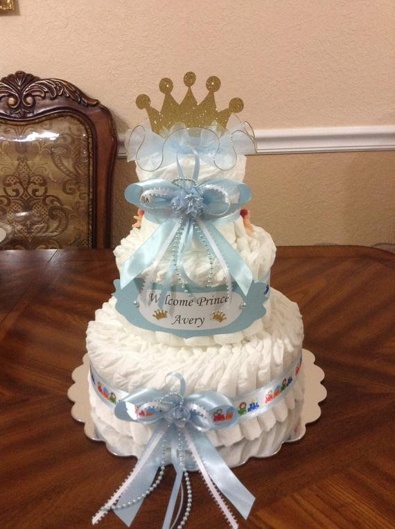 Elegant Baby Gifts
 Elegant Diaper Cake Boy Baby Shower Gift or Centerpiece Baby