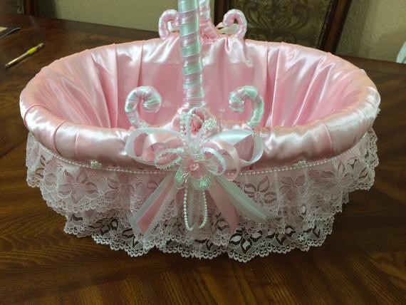 Elegant Baby Gifts
 Elegant Gift Basket for Baby Shower Pink Basket Elegant