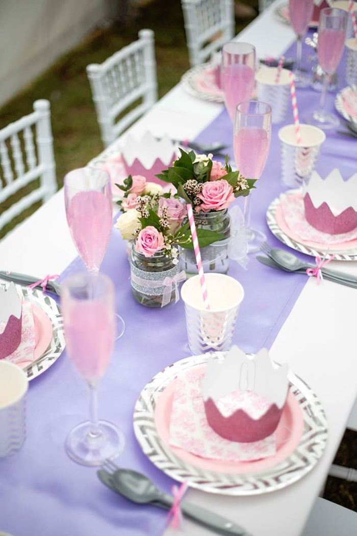 Elegant Birthday Decorations
 Kara s Party Ideas Elegant Purple Princess Birthday Party