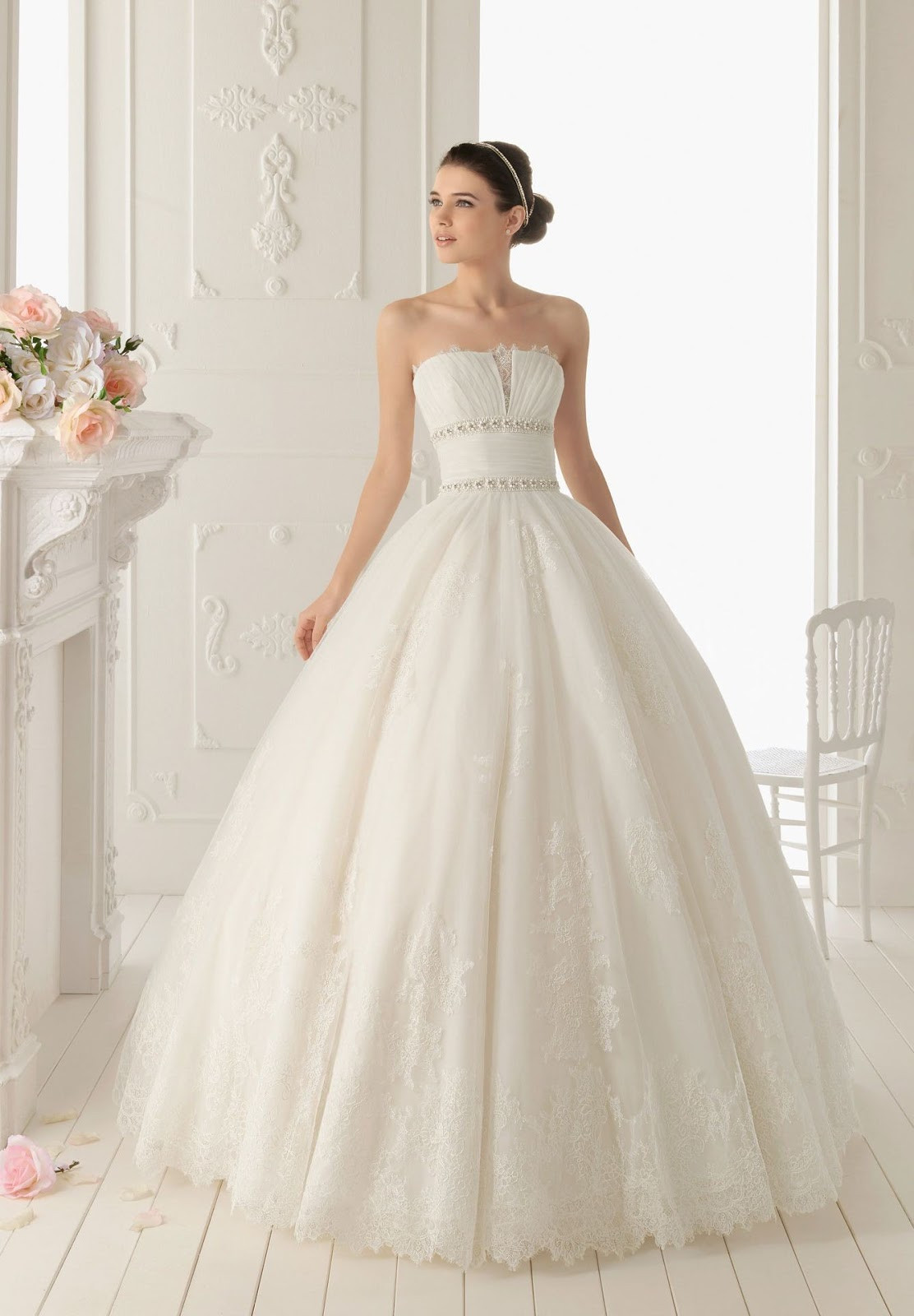Elegant Lace Wedding Dresses
 WhiteAzalea Ball Gowns Lace Ball Gown Wedding Dress