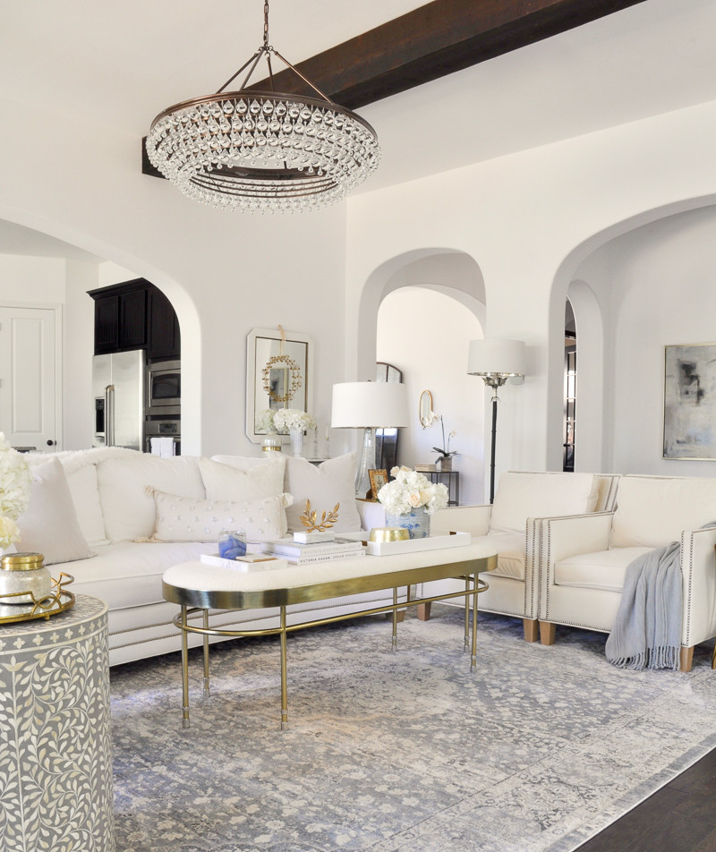 Elegant Living Room Decor
 Home Tour Decor Gold Designs