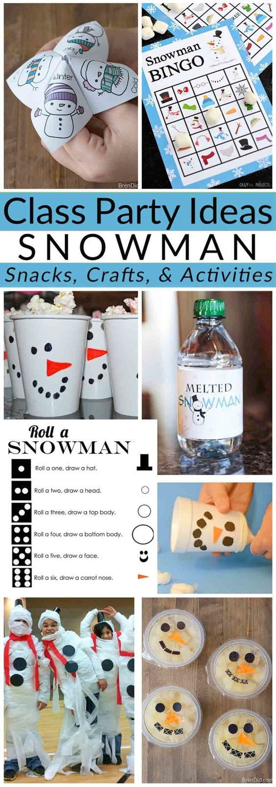 Elementary School Christmas Party Ideas
 Class Party Ideas Winter Snowman Party