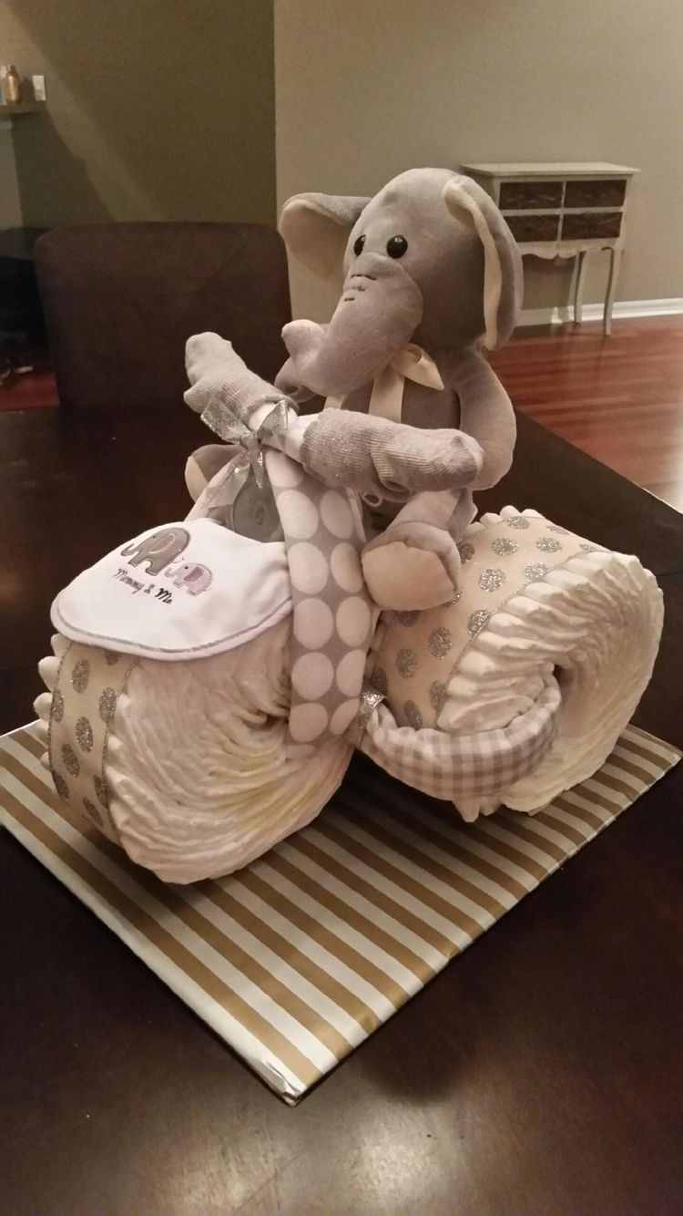 Elephant Baby Gift Ideas
 Elephant Tricycle Diaper Cake …