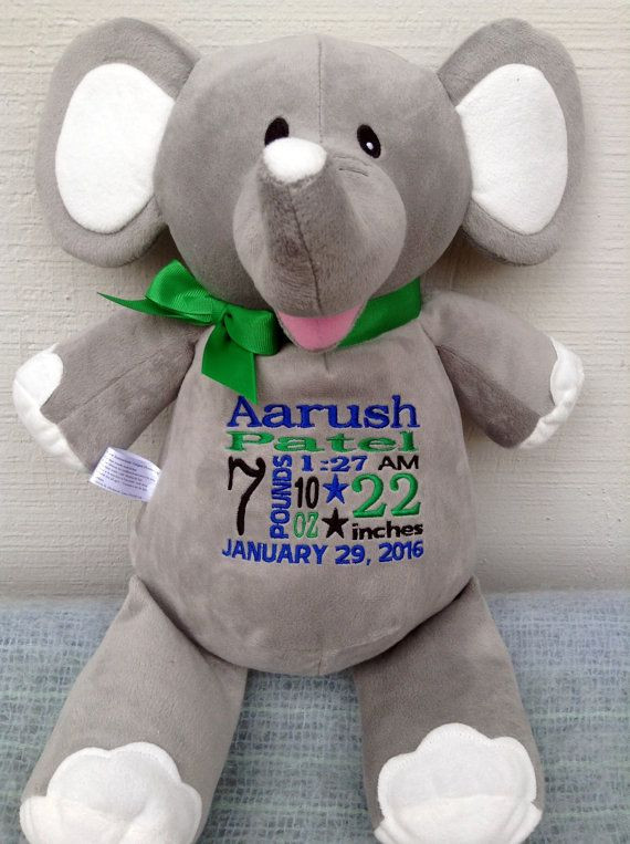 Elephant Baby Gift Ideas
 Personalized Baby Gifts Monogrammed Stuffed Animal