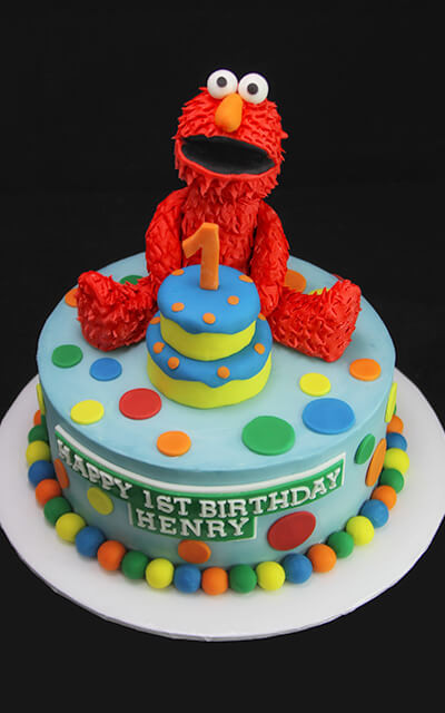 Elmo Birthday Cakes
 Elmo First Birthday Cake Butterfly Bake Shop in New York