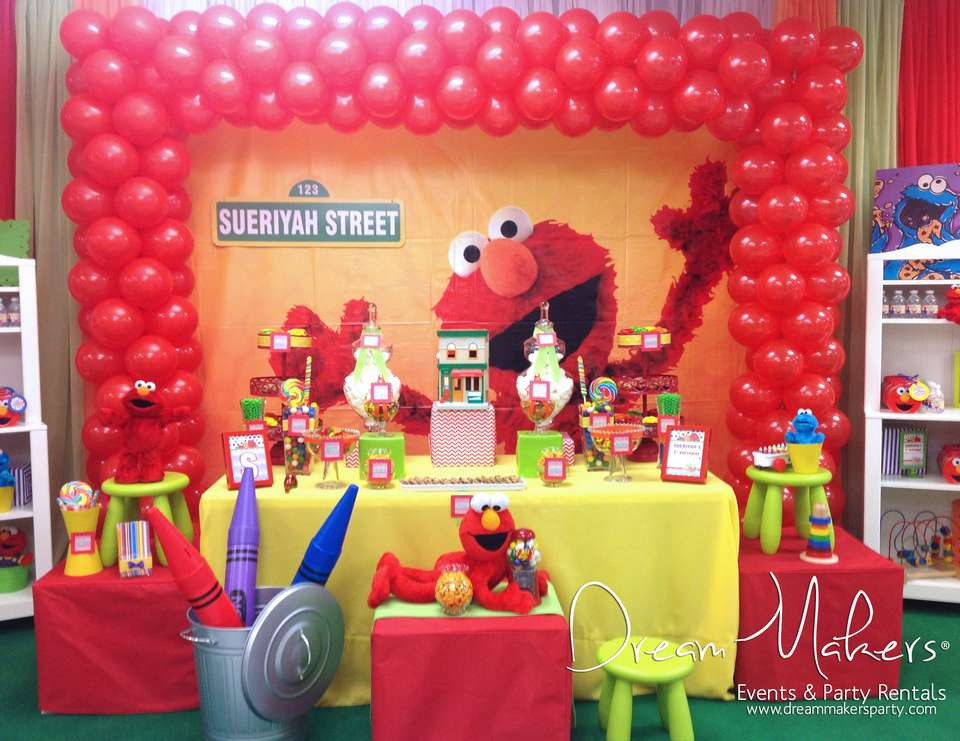 Elmo Birthday Party Ideas
 Elmo & Sesame Street Birthday "Elmo 1st Birthday Party