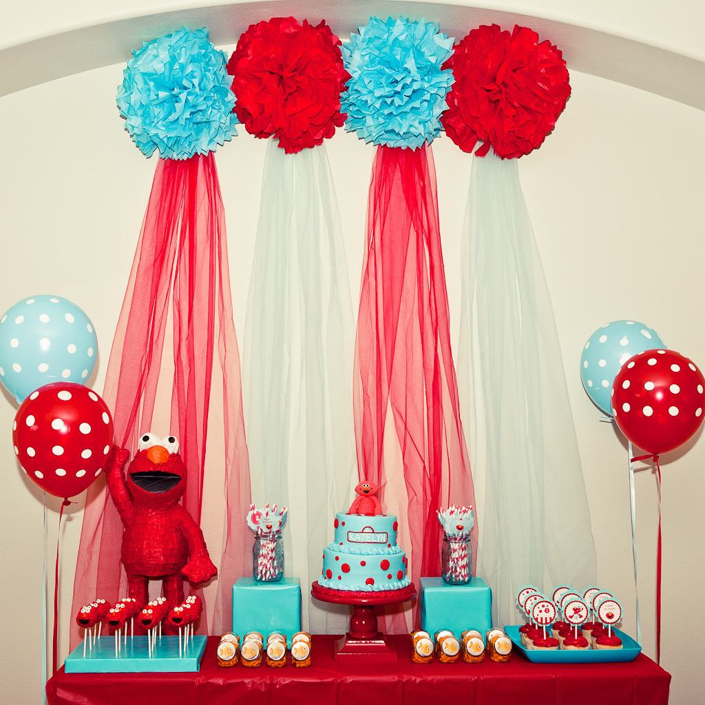 Elmo Birthday Party Ideas
 Kara s Party Ideas Red and Turquoise Elmo Party Sesame