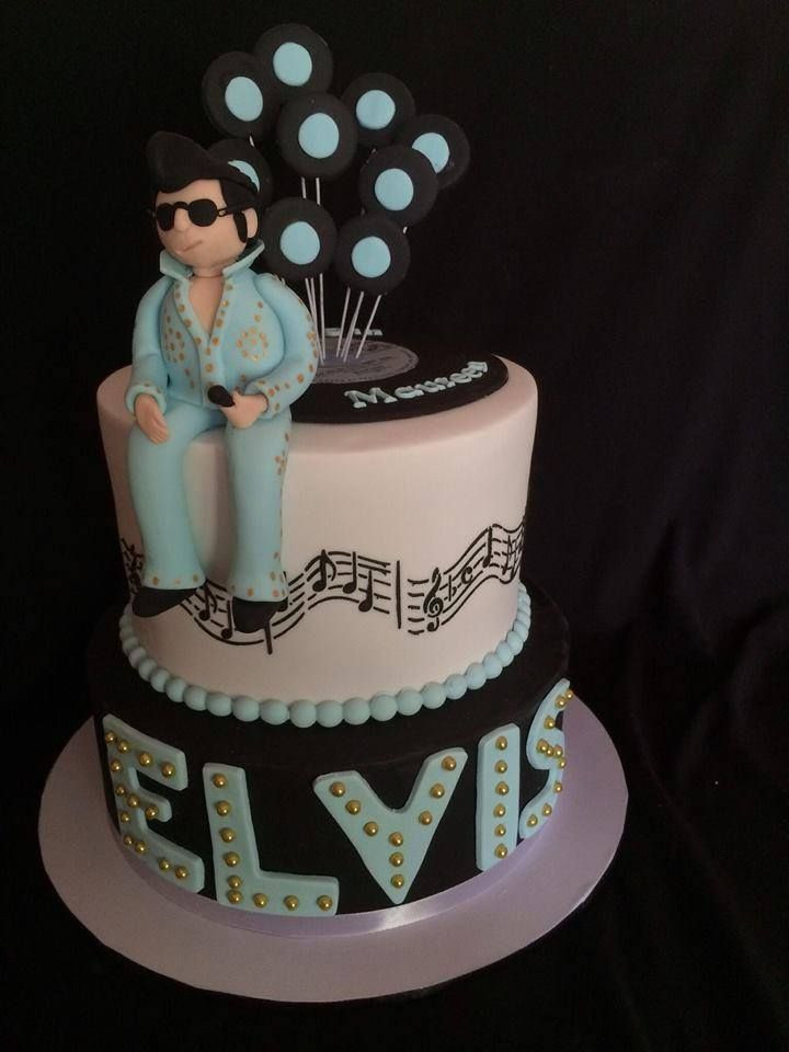 Elvis Birthday Cake
 Elvis Presley Cake Derek s birthday ideas