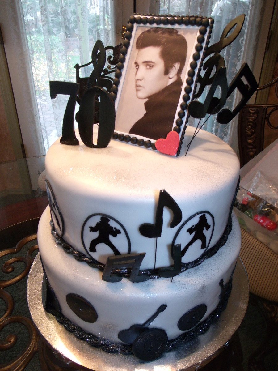 Elvis Birthday Cake
 Elvis 70Th Birthday CakeCentral
