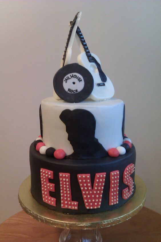 Elvis Birthday Cake
 Elvis cake I did inspired by another pintrest users