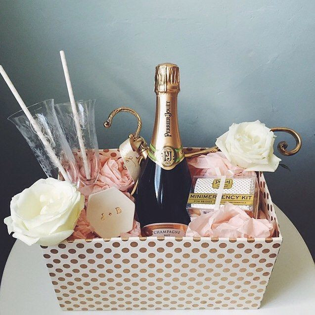 Engagement Gift Basket Ideas
 We envy the bride and groom to be who received this