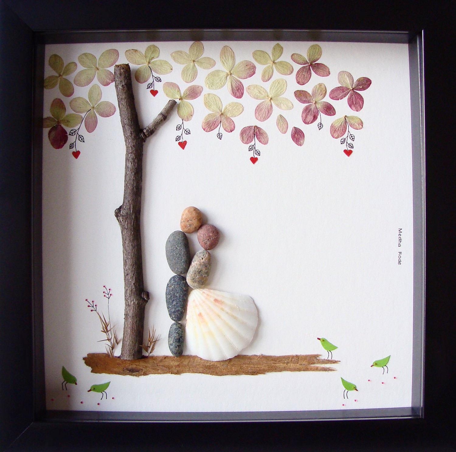 Engagement Gift Ideas For Couples
 Unique Wedding Gift For Couple Wedding Pebble Art by MedhaRode