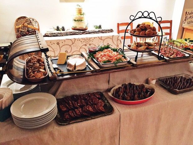 Engagement Party Buffet Ideas
 A Winter Engagement Party