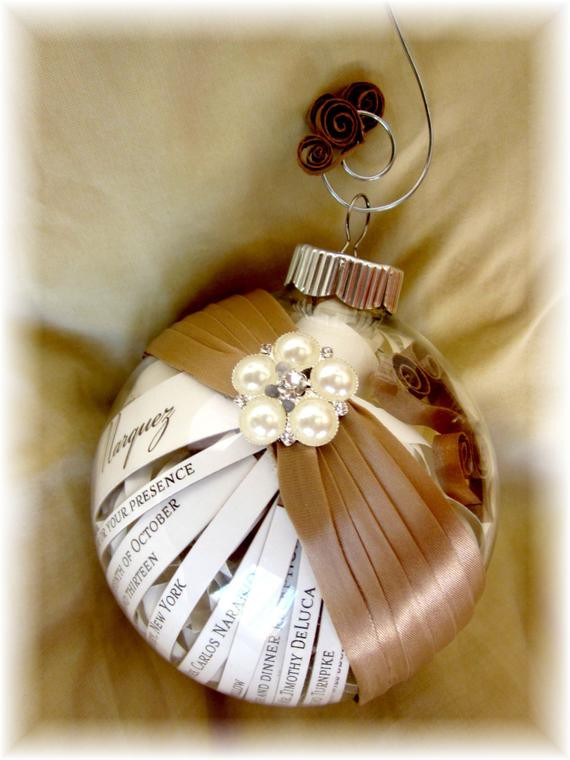 Engagement Party Gift Ideas From Parents
 Items similar to The Perfect Ornament made from Your