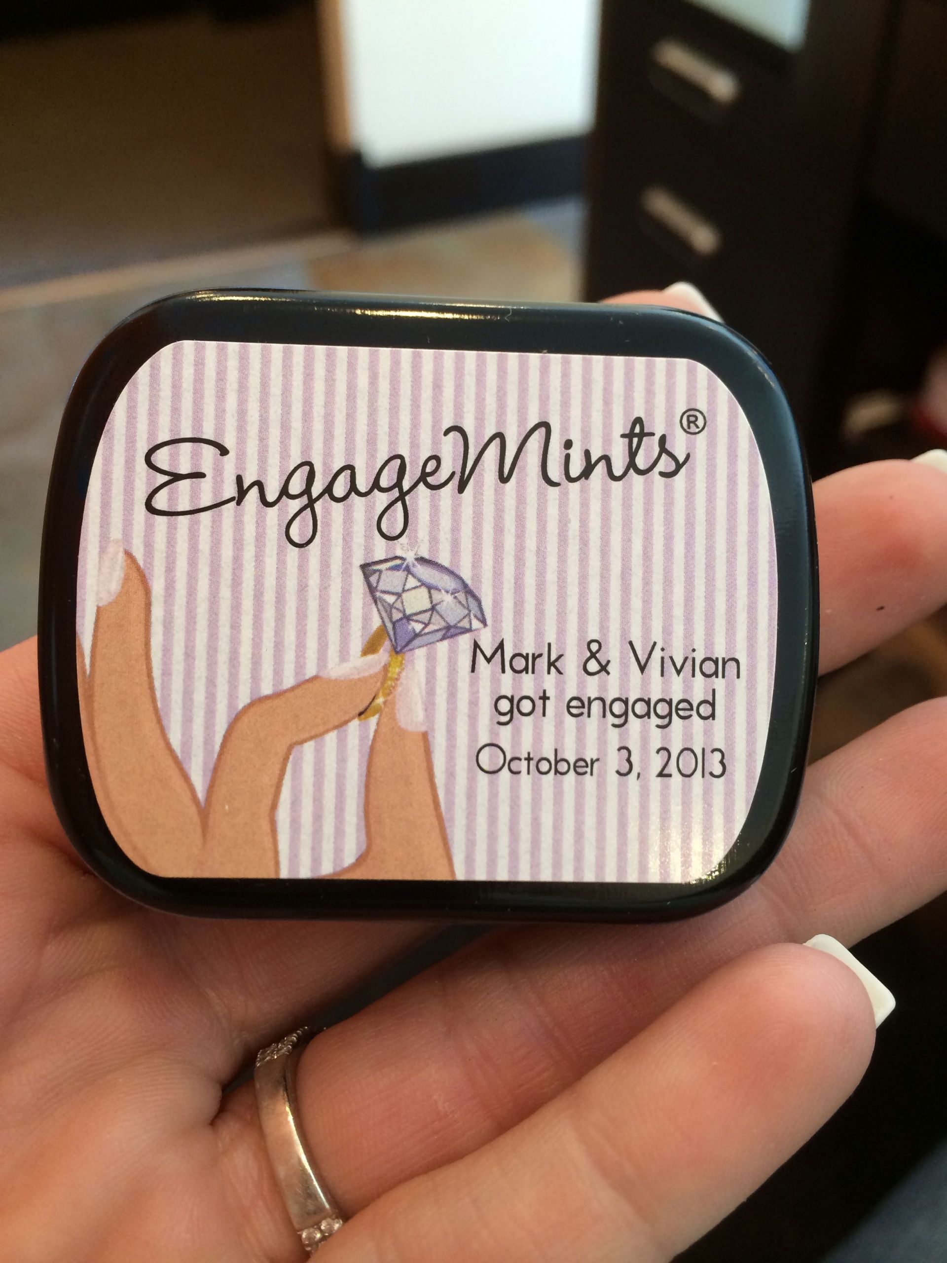 Engagement Party Gifts Ideas
 Engagemints Great idea for our engagement party favors