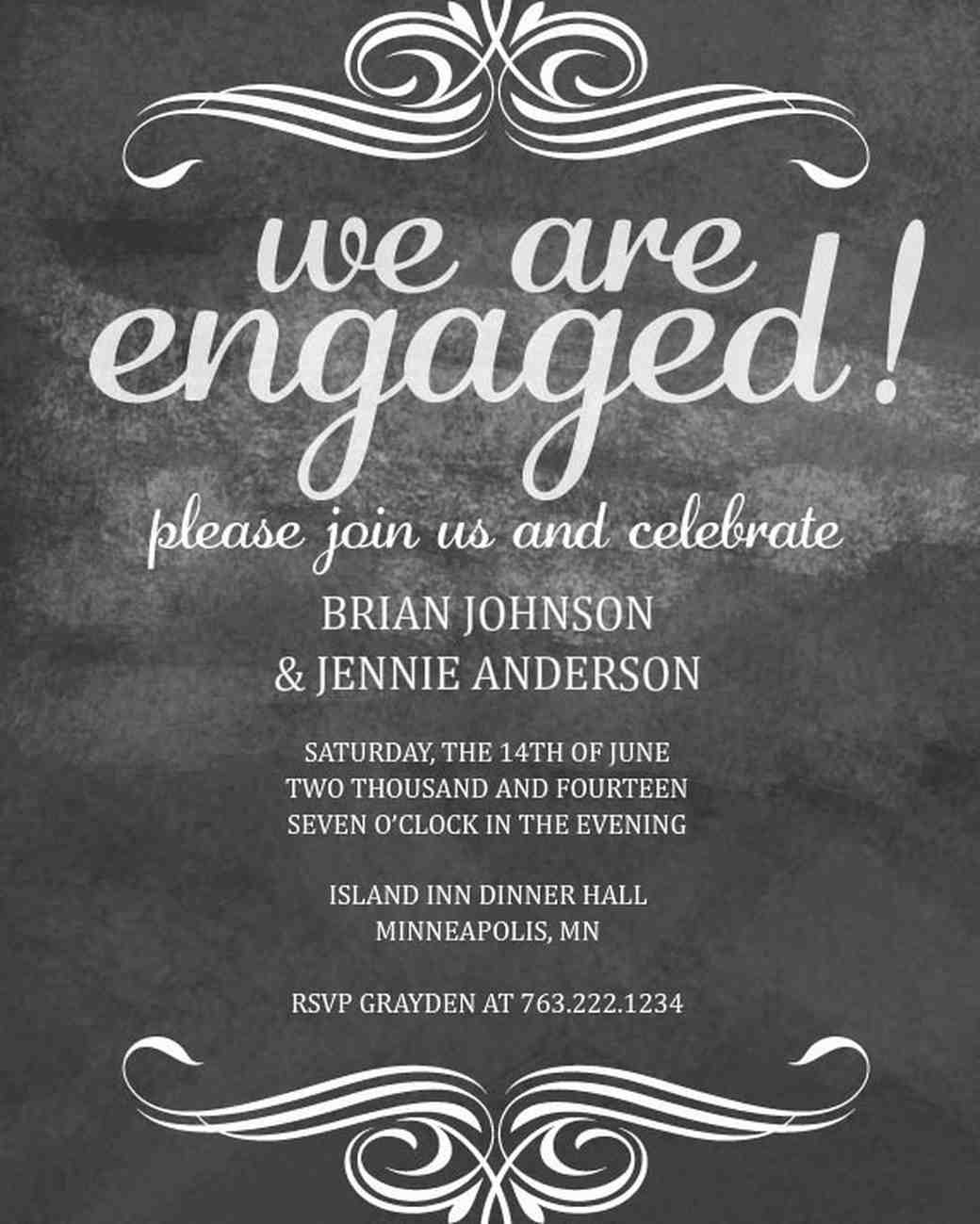 Engagement Party Invitation Ideas
 35 Paperless Engagement Party Invites