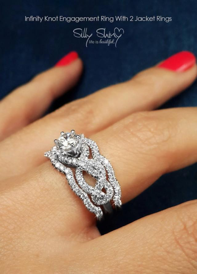 Engagement Rings And Wedding Bands Sets
 Infinity Engagement Rings Infinity Knot Engagement Ring