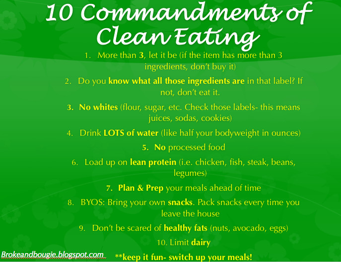 Examples Of Clean Eating
 Broke and Bougie Clean Eating MEAL PLAN PRINTABLE bonus