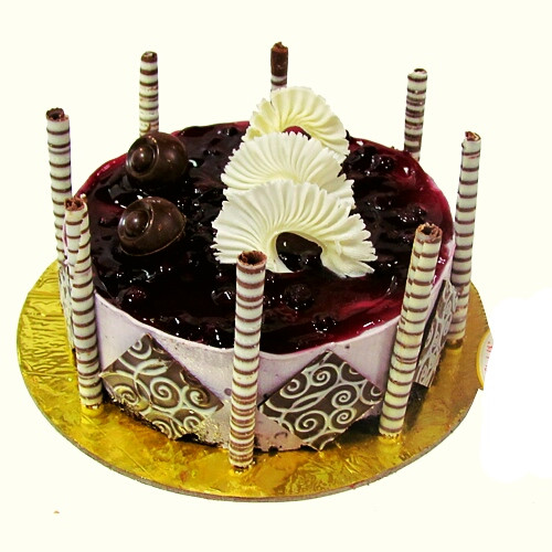 Exotic Birthday Cakes
 Blueberry exotic birthday cake order online from