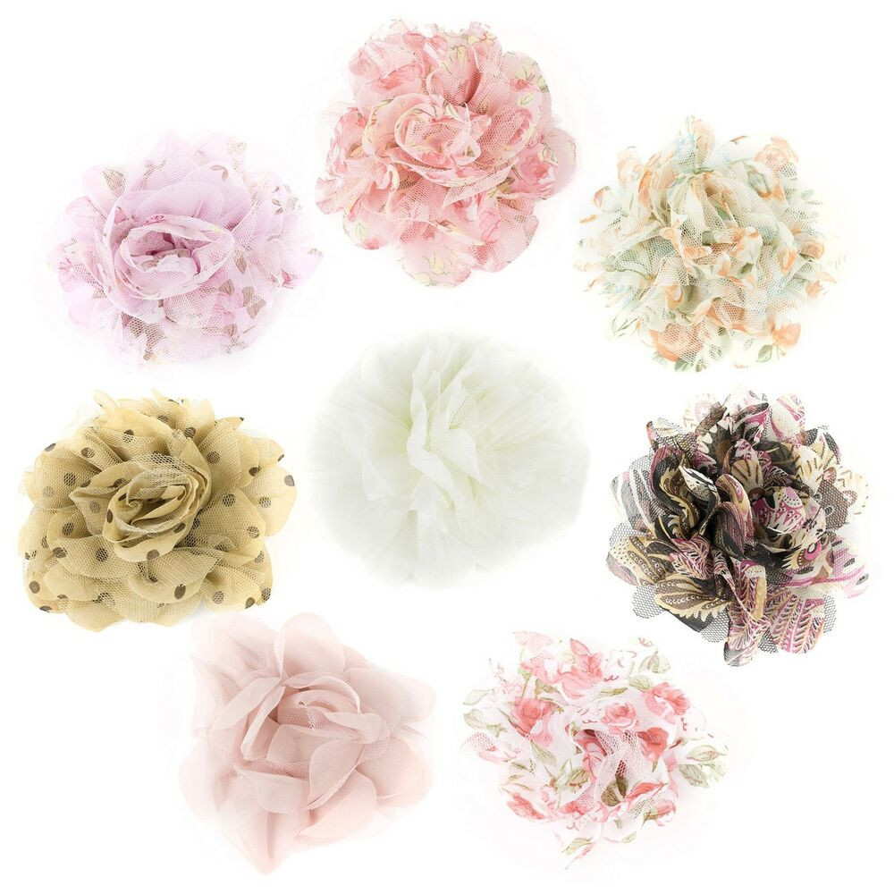 Fabric Brooches
 Decorative Fabric Flower Brooch Pin